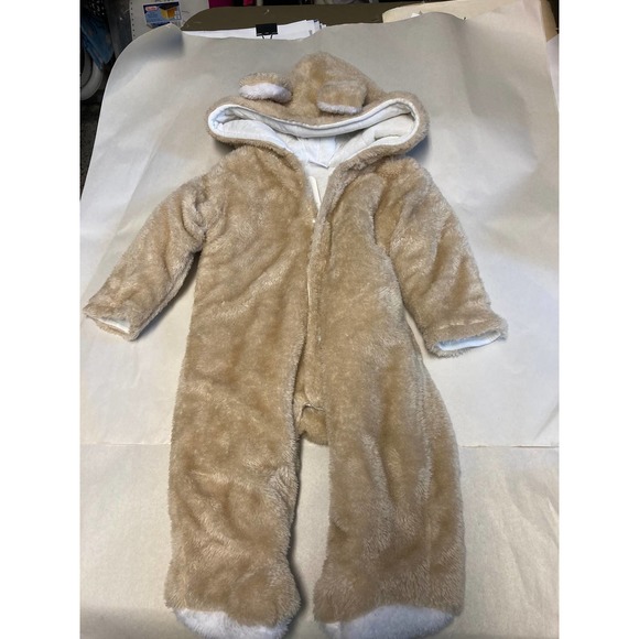 Baby Cold Weather Jumpsuit with Bear Ears Hood. 0-3month - Picture 1 of 9